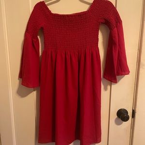 Tj maxx red off-the-shoulder dress